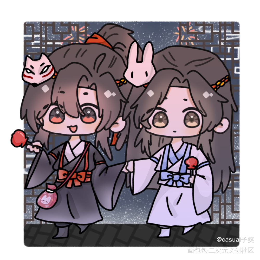 忘羡022_魔道祖师忘羡魏无羡魏无羡蓝忘机同人绘画作品