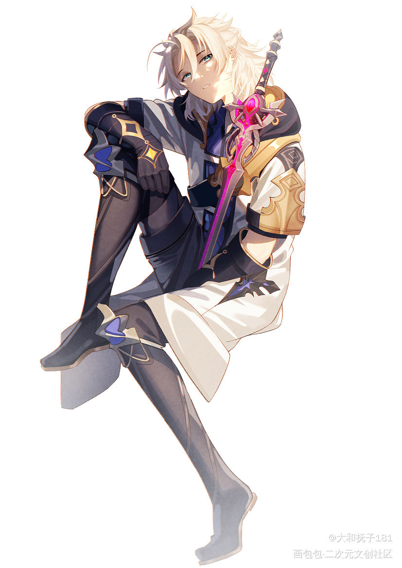 _原神阿贝多绘画作品