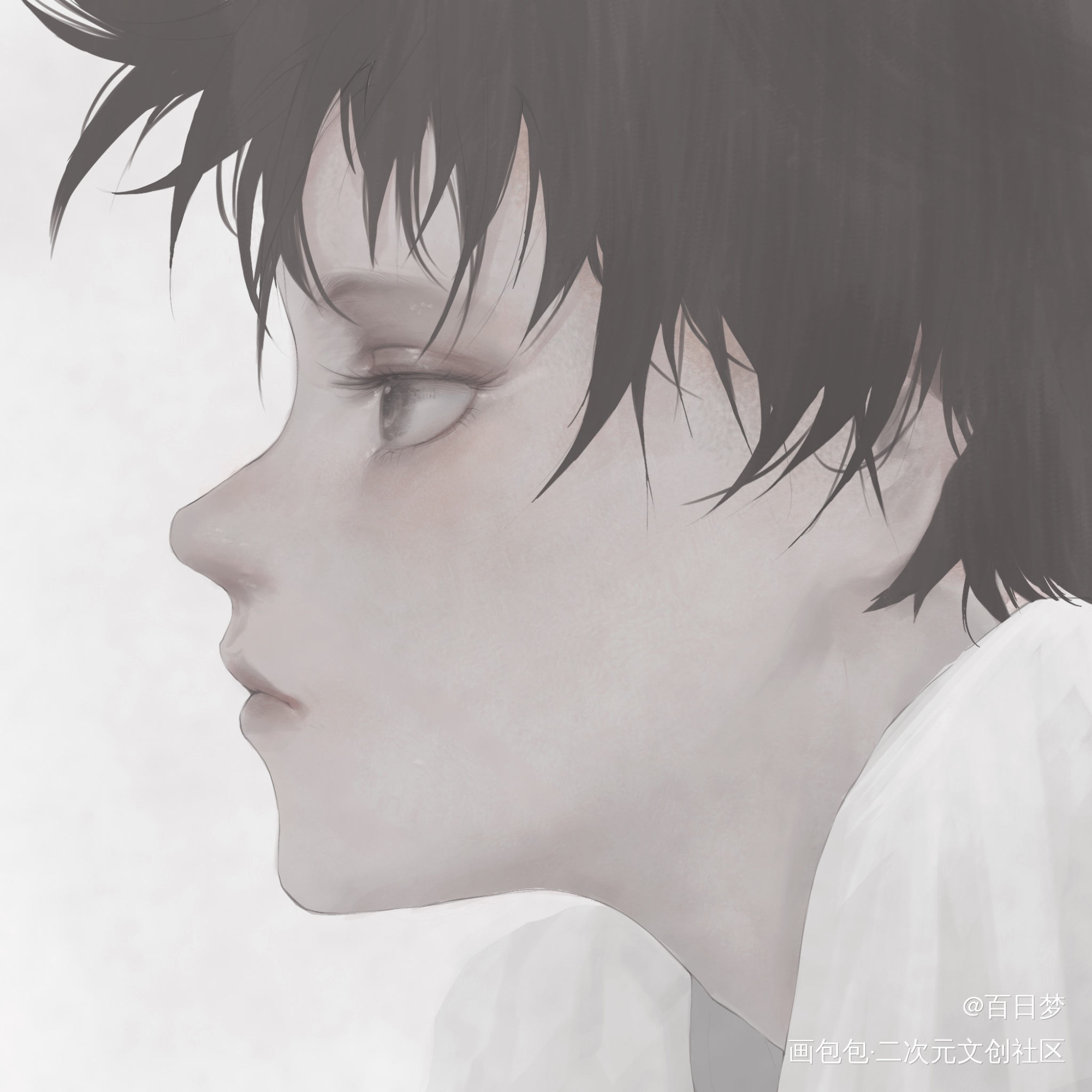 小伏黑惠_咒术回战伏黑惠日系同人绘画作品