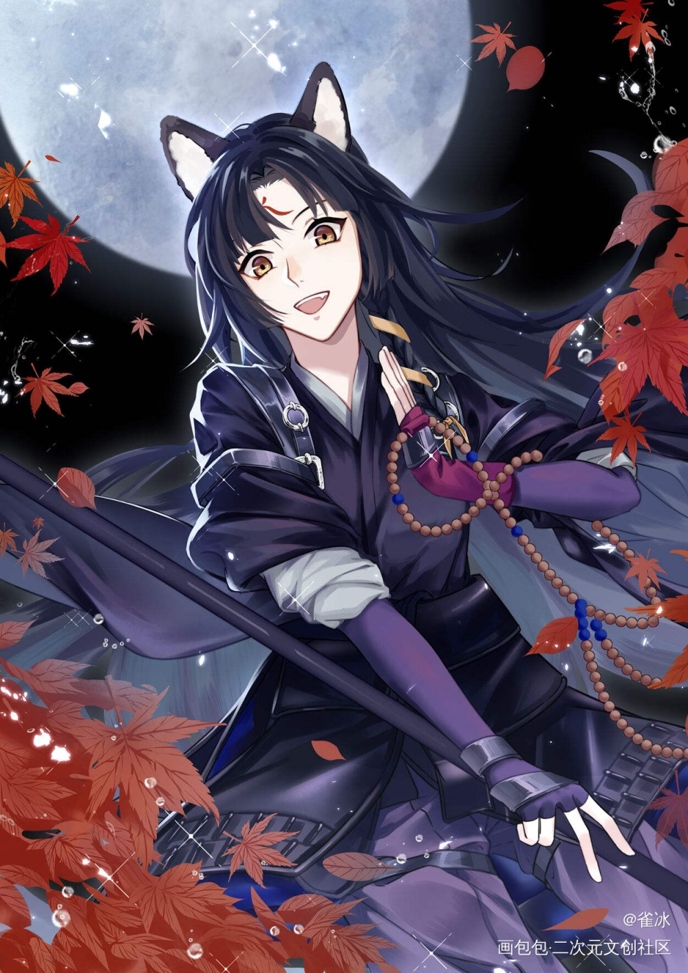 画画嵯峨宝贝！_明日方舟嵯峨绘画作品
