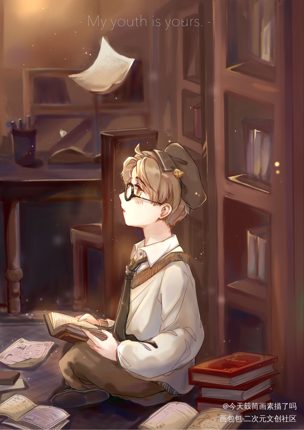 _可爱过敏原插画稚楚绘画作品