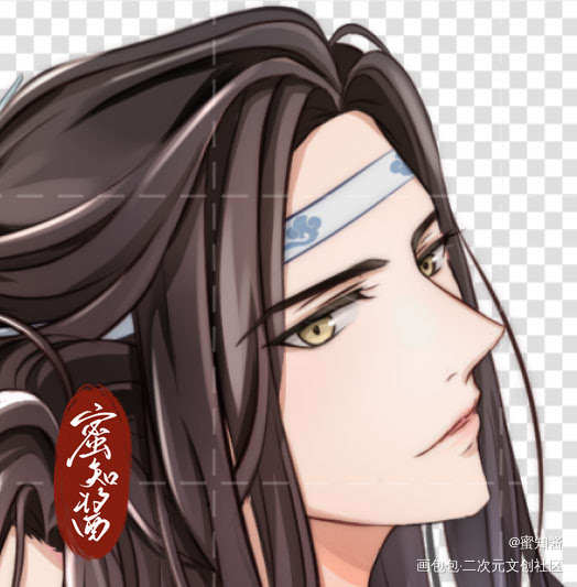 魔道忘羡新年贺图预告-蜜知酱_魔道祖师忘羡忘羡蓝忘机魏无羡平涂日系我要上首推插画同人绘画作品