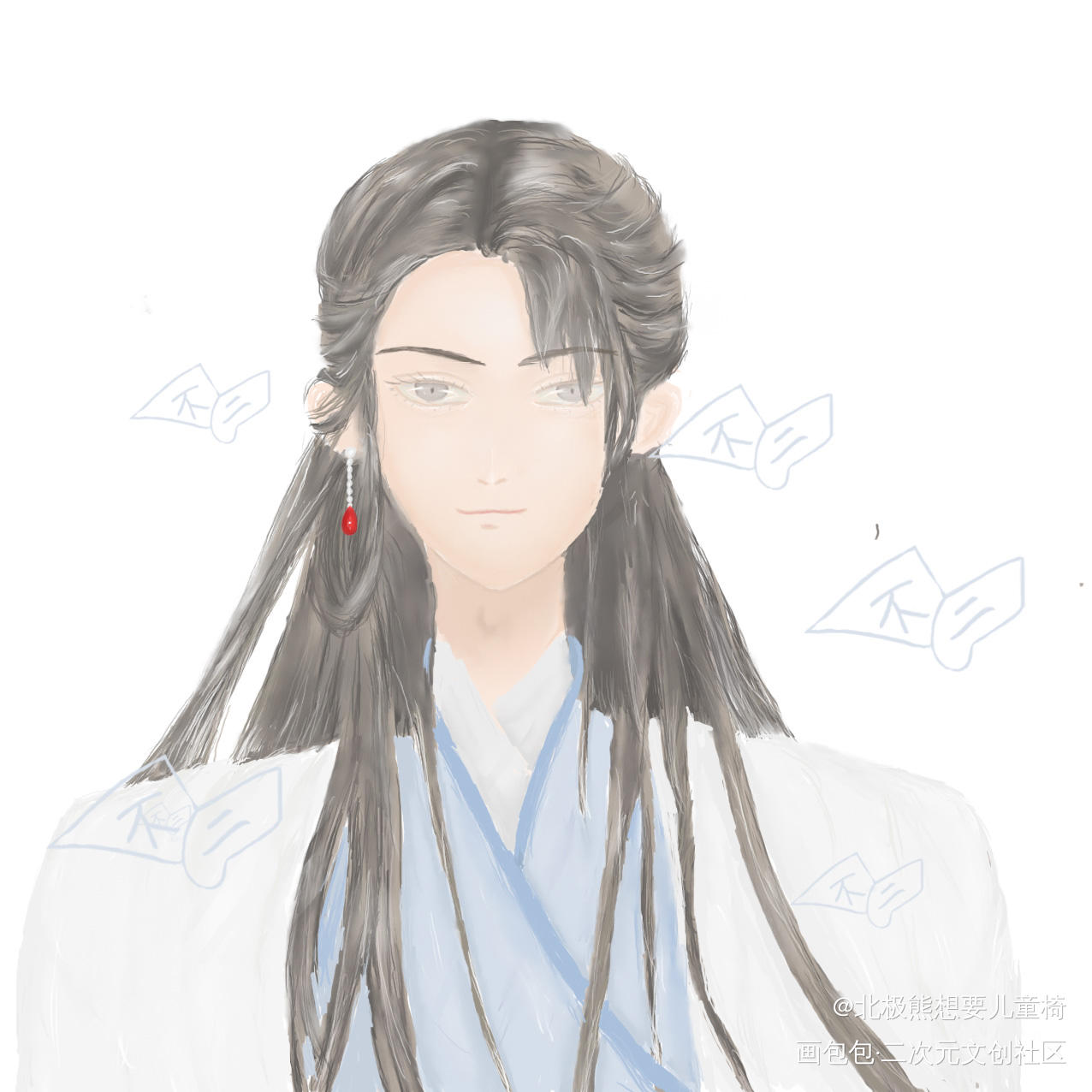 兰舟_将进酒策舟沈兰舟平涂同人绘画作品