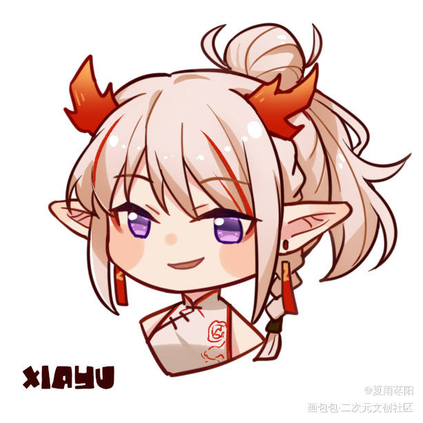 明日方舟小头系列_明日方舟夕年同人绘画作品