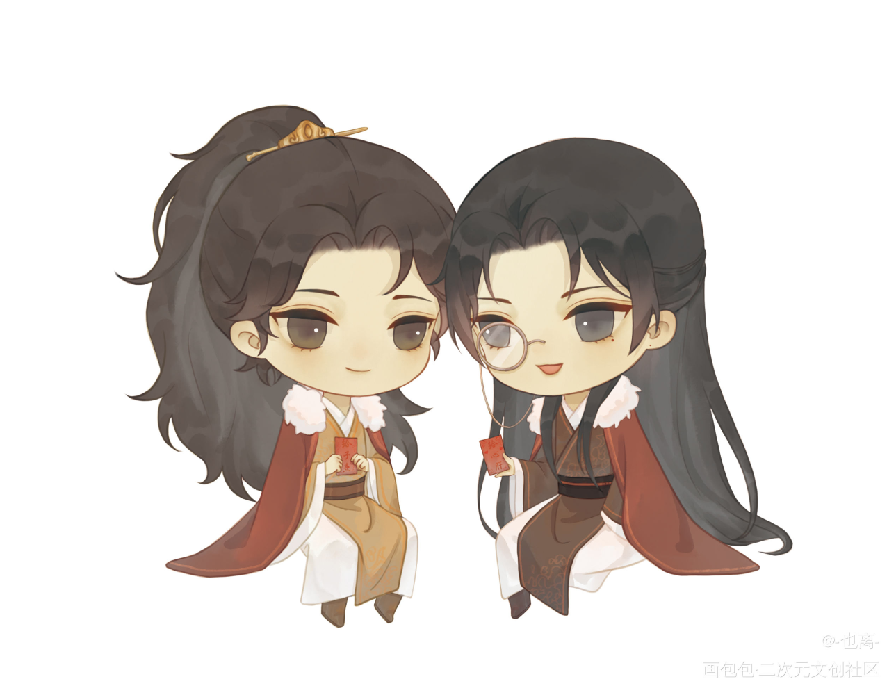 新春快乐！_杀破狼长顾长庚Q版同人priest绘画作品