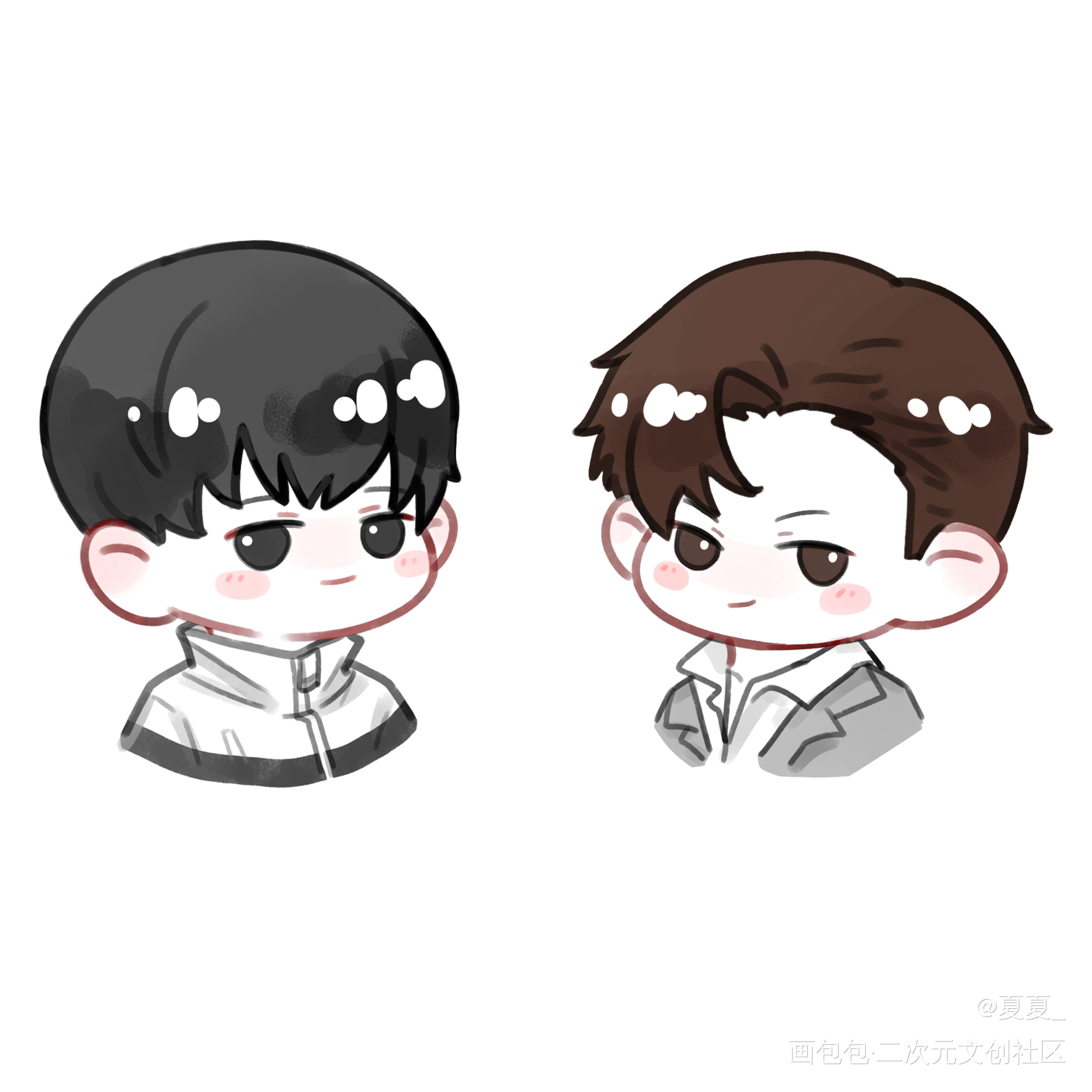李简_你却爱着一个傻逼188男团李简李玉简隋英Q版绘画作品
