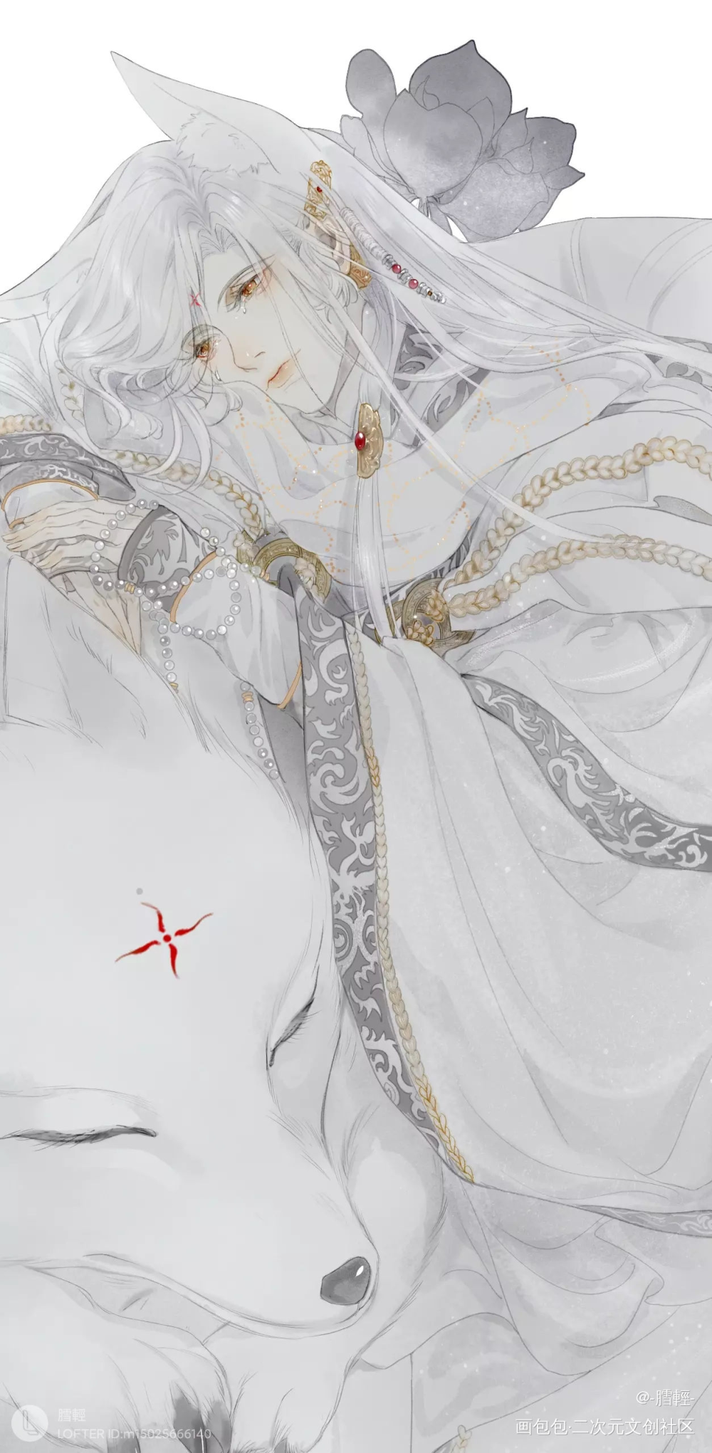 俏～_金光布袋戏俏如来板绘水彩插画绘画作品