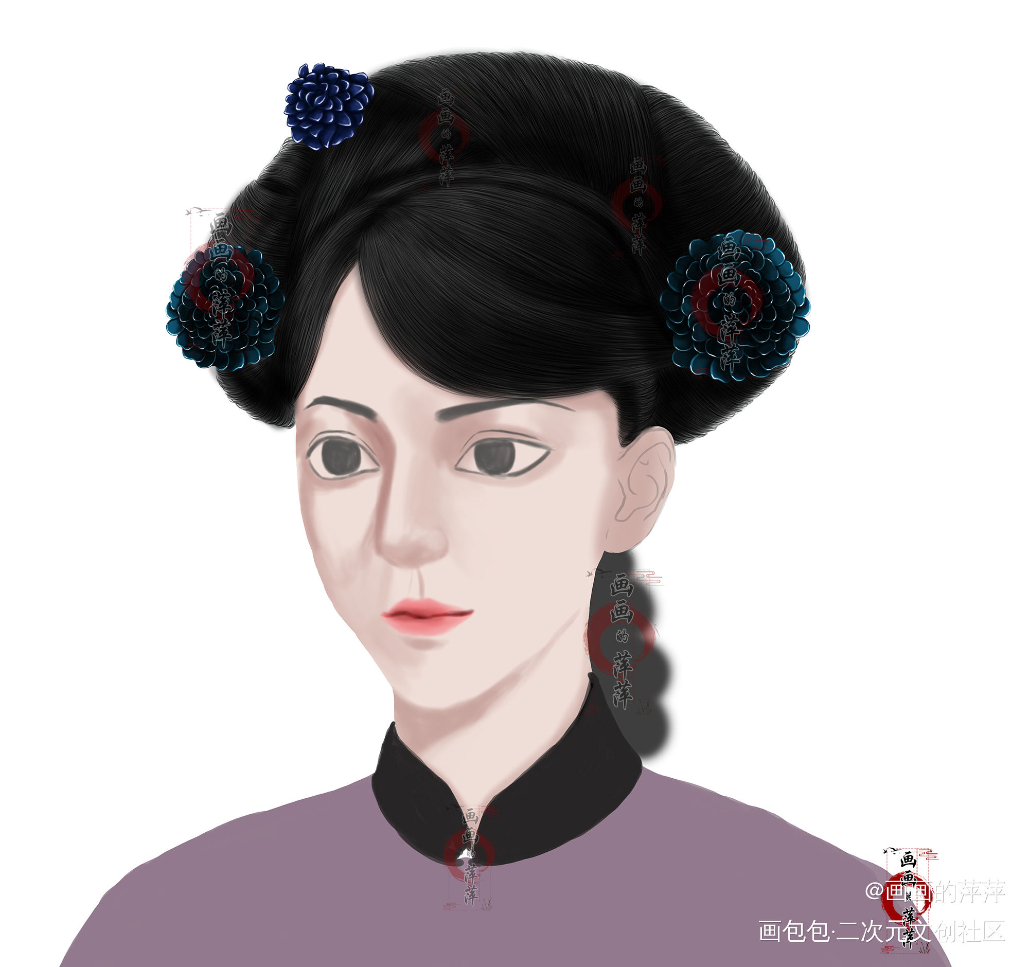 如懿传如懿_如懿立绘厚涂我要上首推头像插画同人如懿传绘画作品