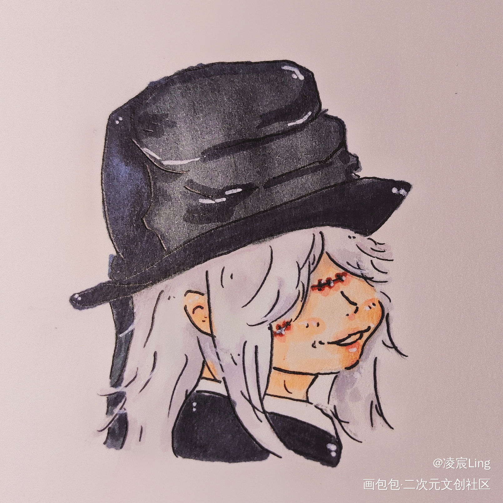 2020.8.16熊祁十周年_同人kUMAQI熊祁绘画作品
