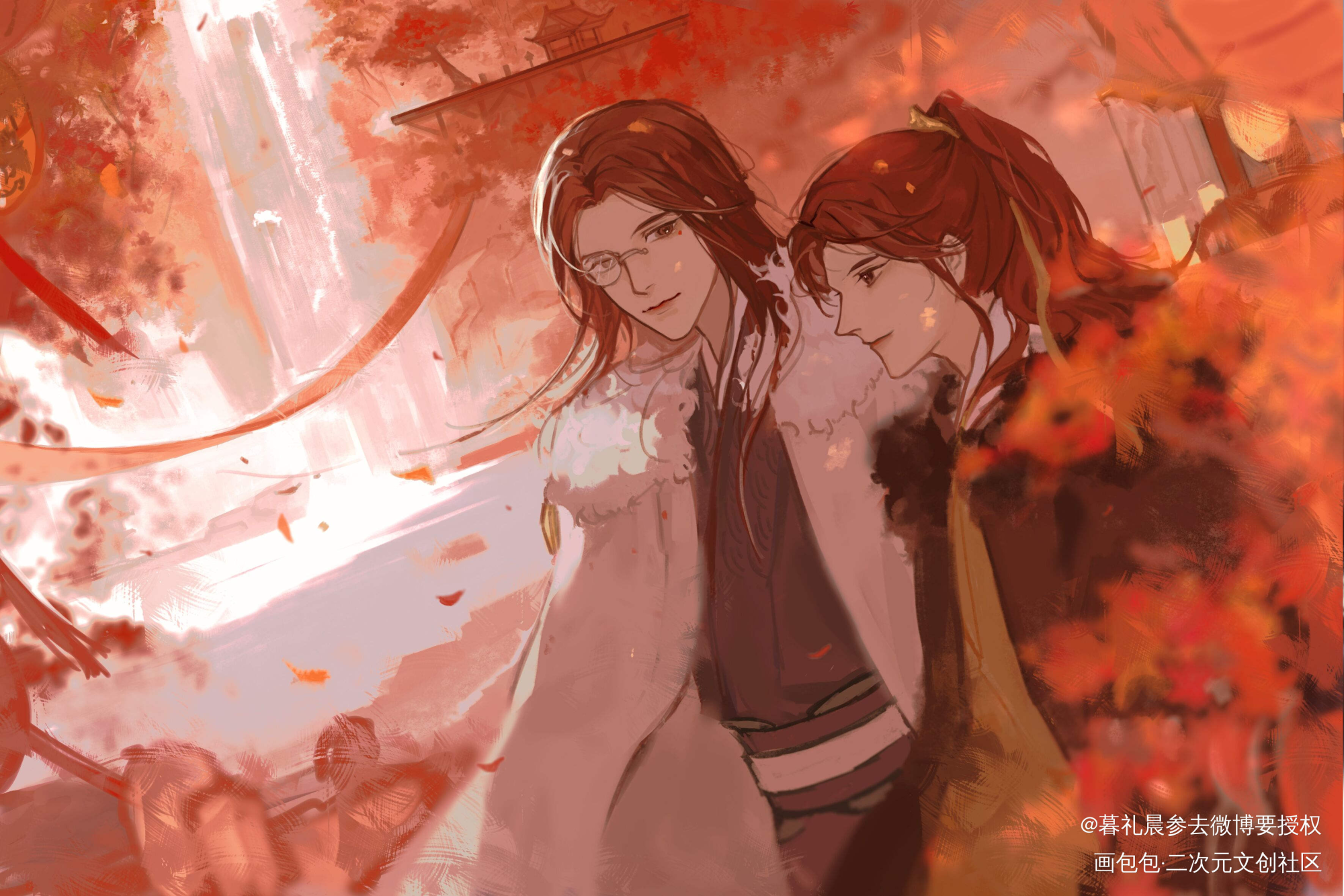 新年快乐_杀破狼长庚顾昀长顾长庚顾昀绘画作品