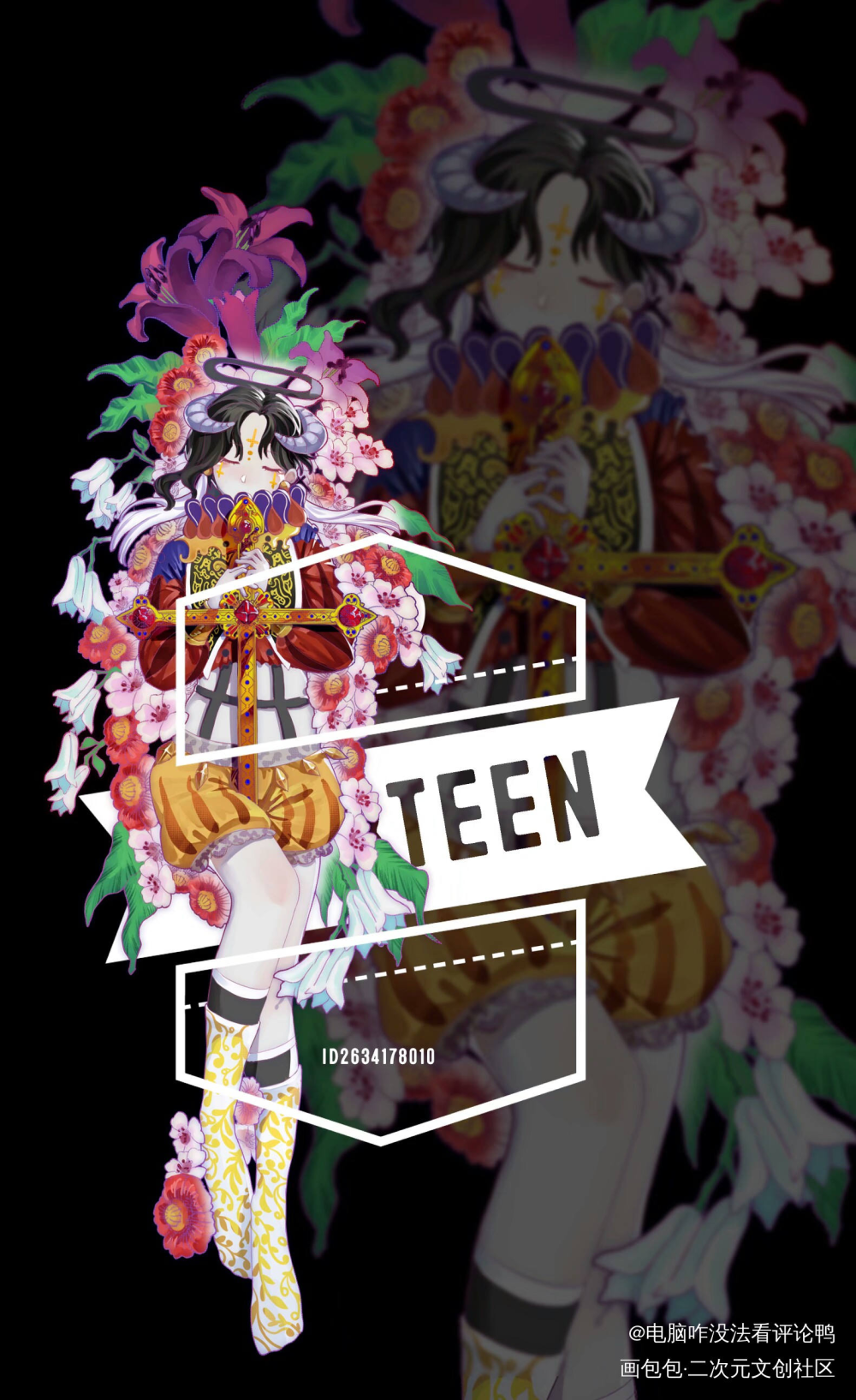稿_立绘平涂原创oc绘画作品