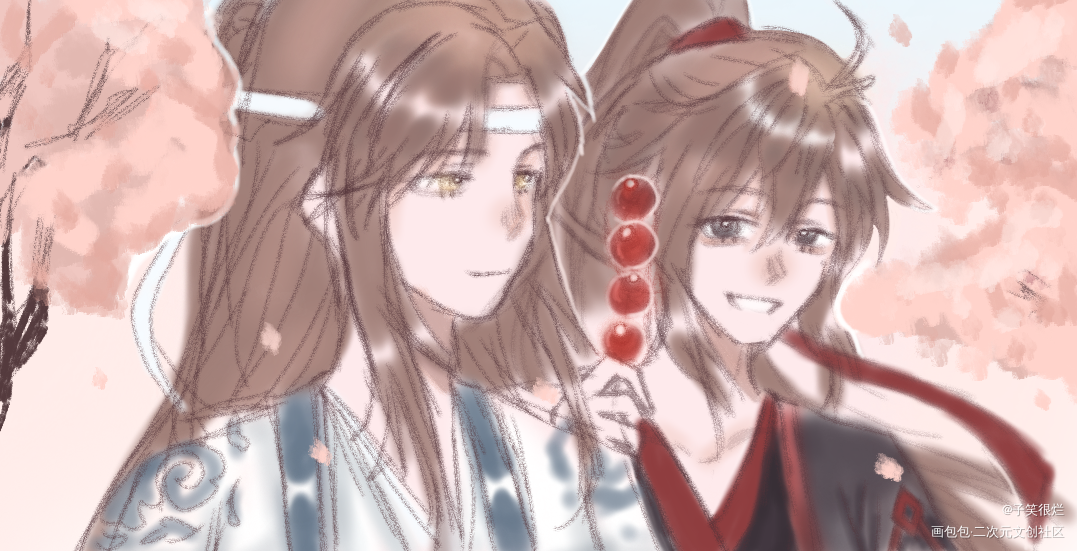 忘羡035_魔道祖师忘羡蓝忘机魏无羡魏无羡同人绘画作品