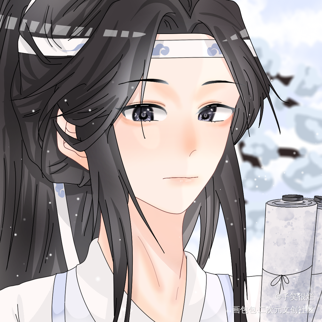 忘羡036_魔道祖师忘羡蓝忘机魏无羡魏无羡同人绘画作品