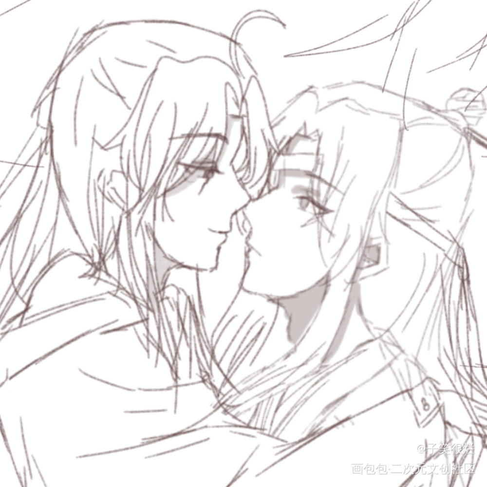 忘羡037_魔道祖师忘羡蓝忘机魏无羡Q版同人绘画作品