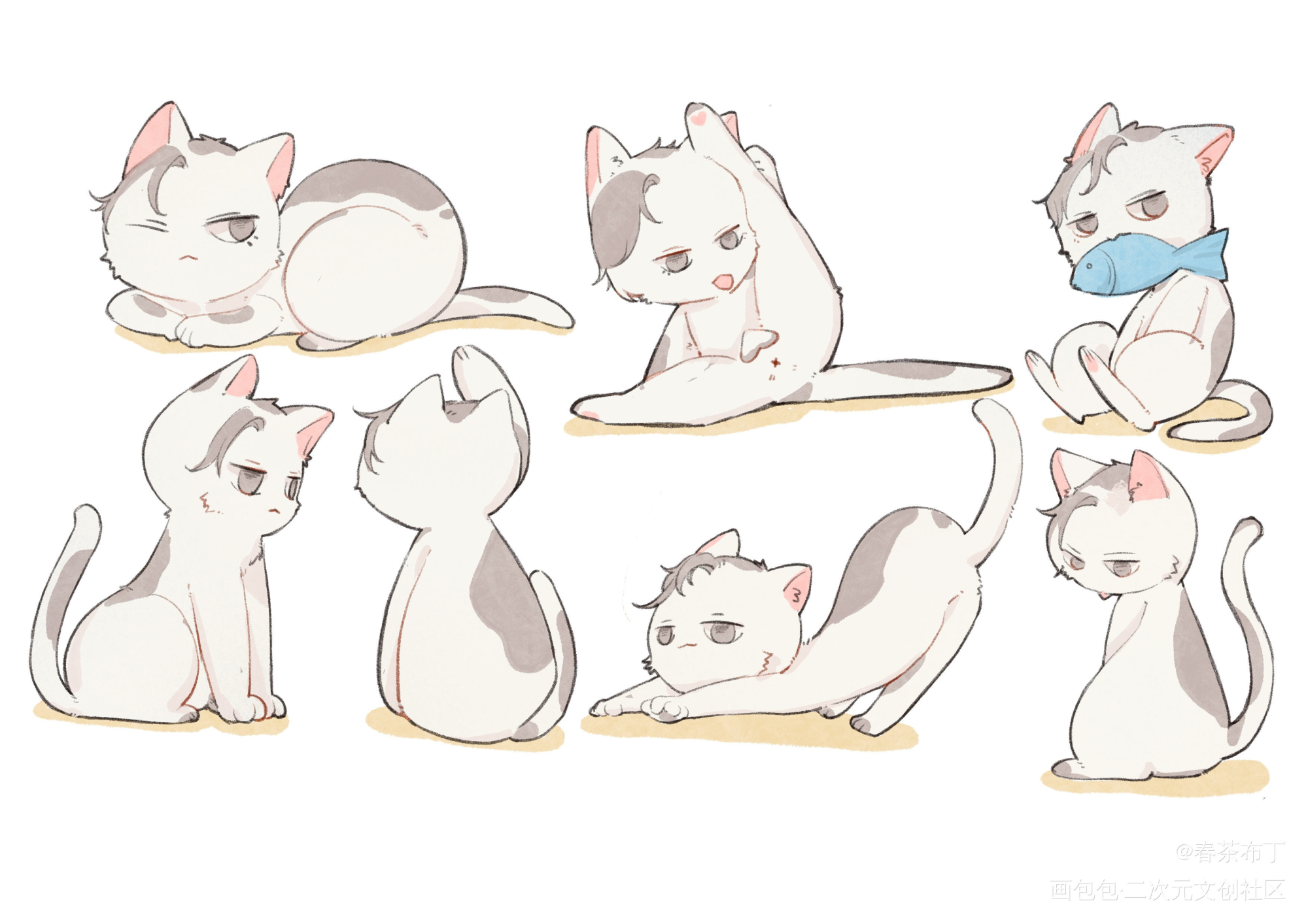 简猫猫_188男团绘画作品