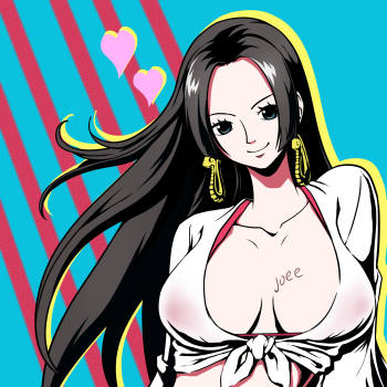 海贼王女帝_海贼王平涂日系我要上首推插画同人周边设计绘画作品