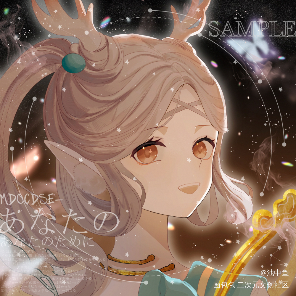 瑶妹～是付费委托～_王者荣耀瑶平涂日系我要上首推头像绘画作品