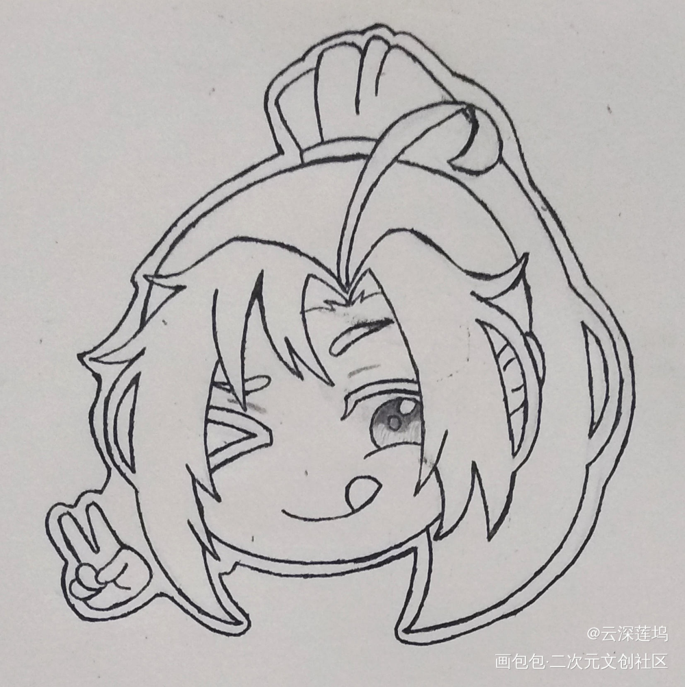 围绕着忘机的无羡_魔道祖师魏无羡Q版截图临摹绘画作品