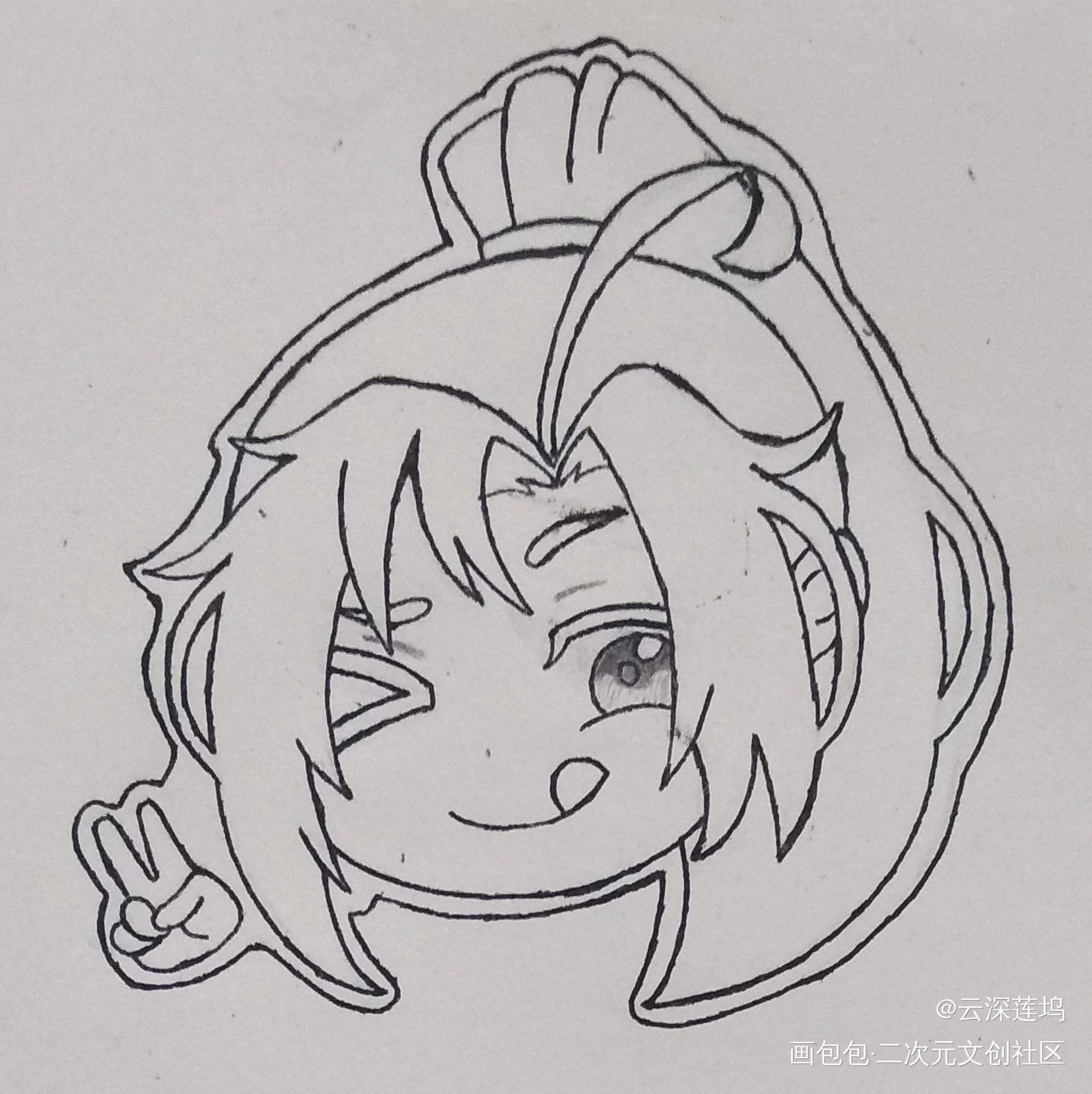 围绕着忘机的无羡_魔道祖师魏无羡Q版截图临摹绘画作品