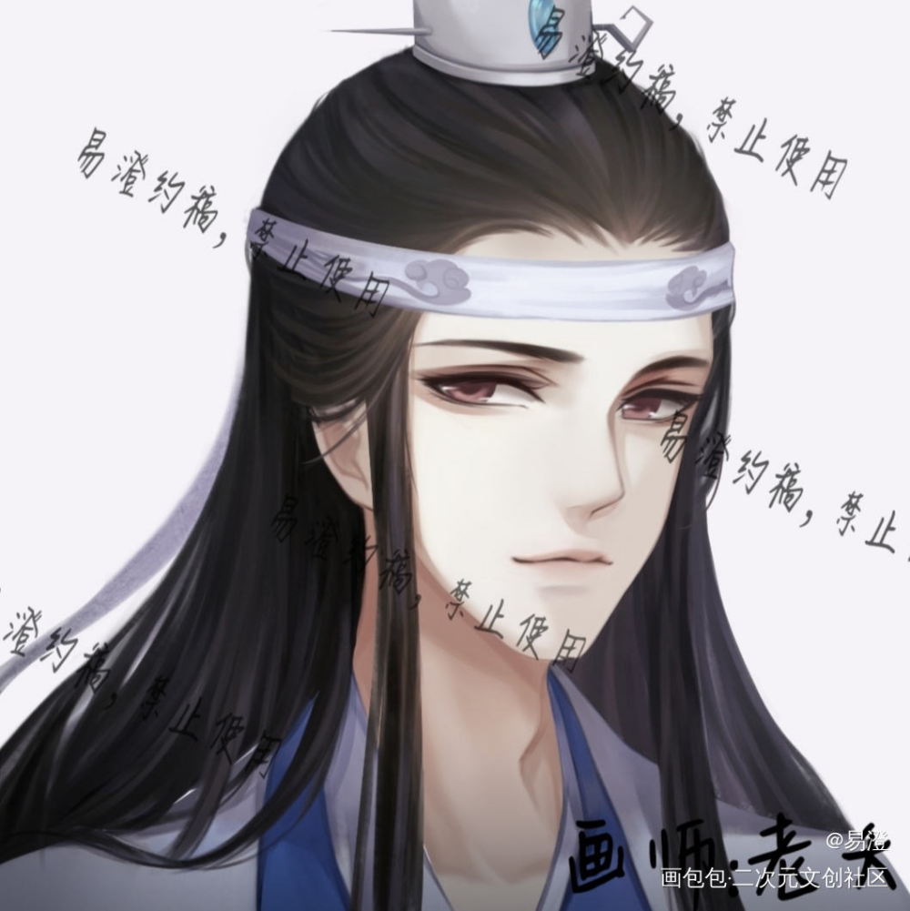 _魔道祖师曦澄蓝曦臣绘画作品