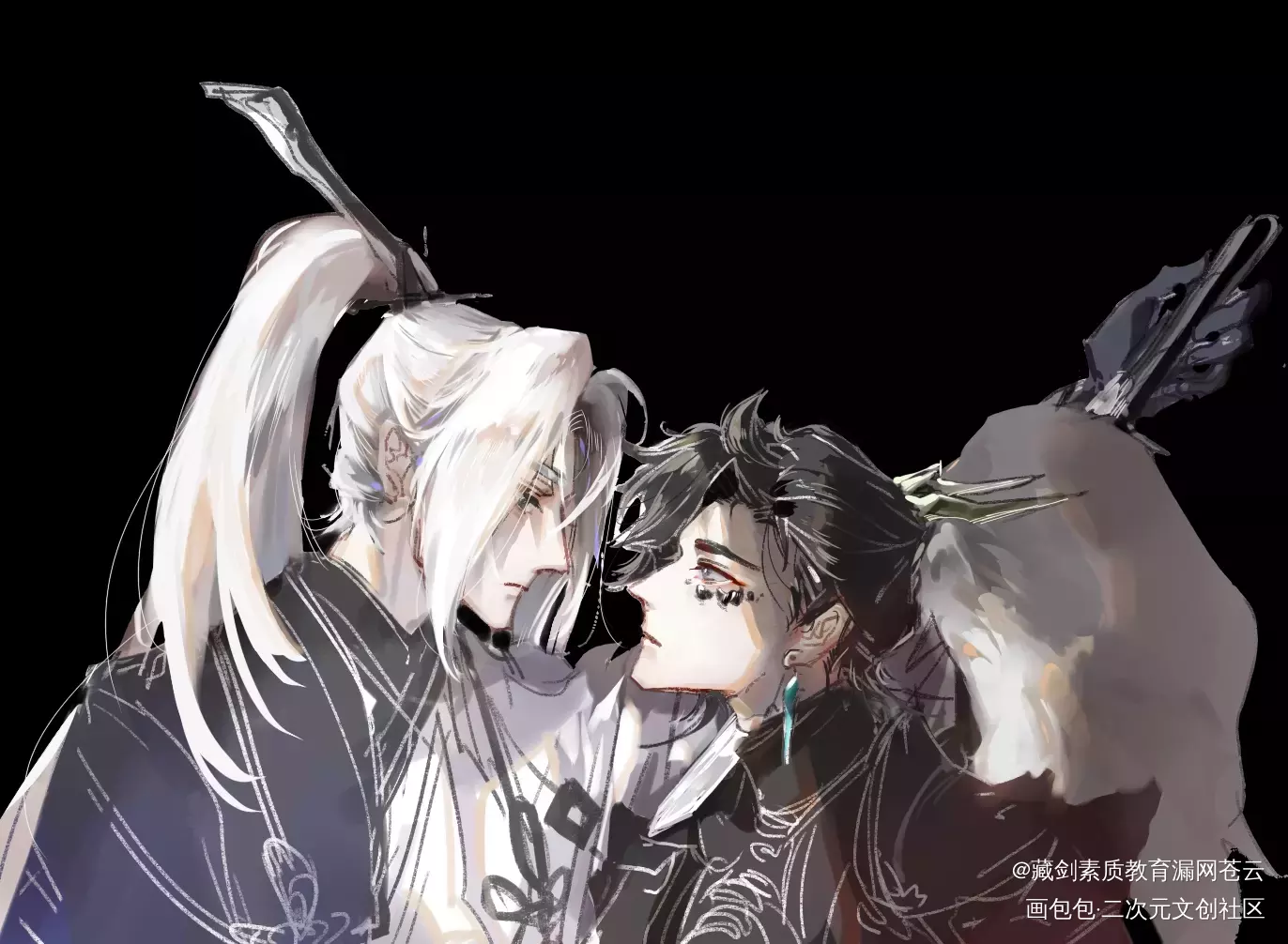 羊苍_剑网3羊苍苍云纯阳同人绘画作品