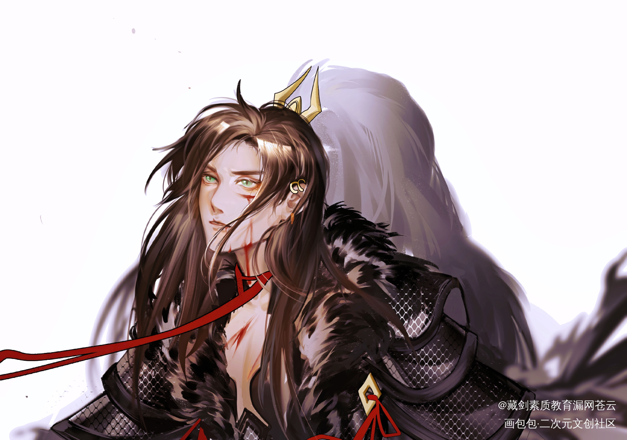 羊苍_剑网3羊苍苍云纯阳头像同人绘画作品