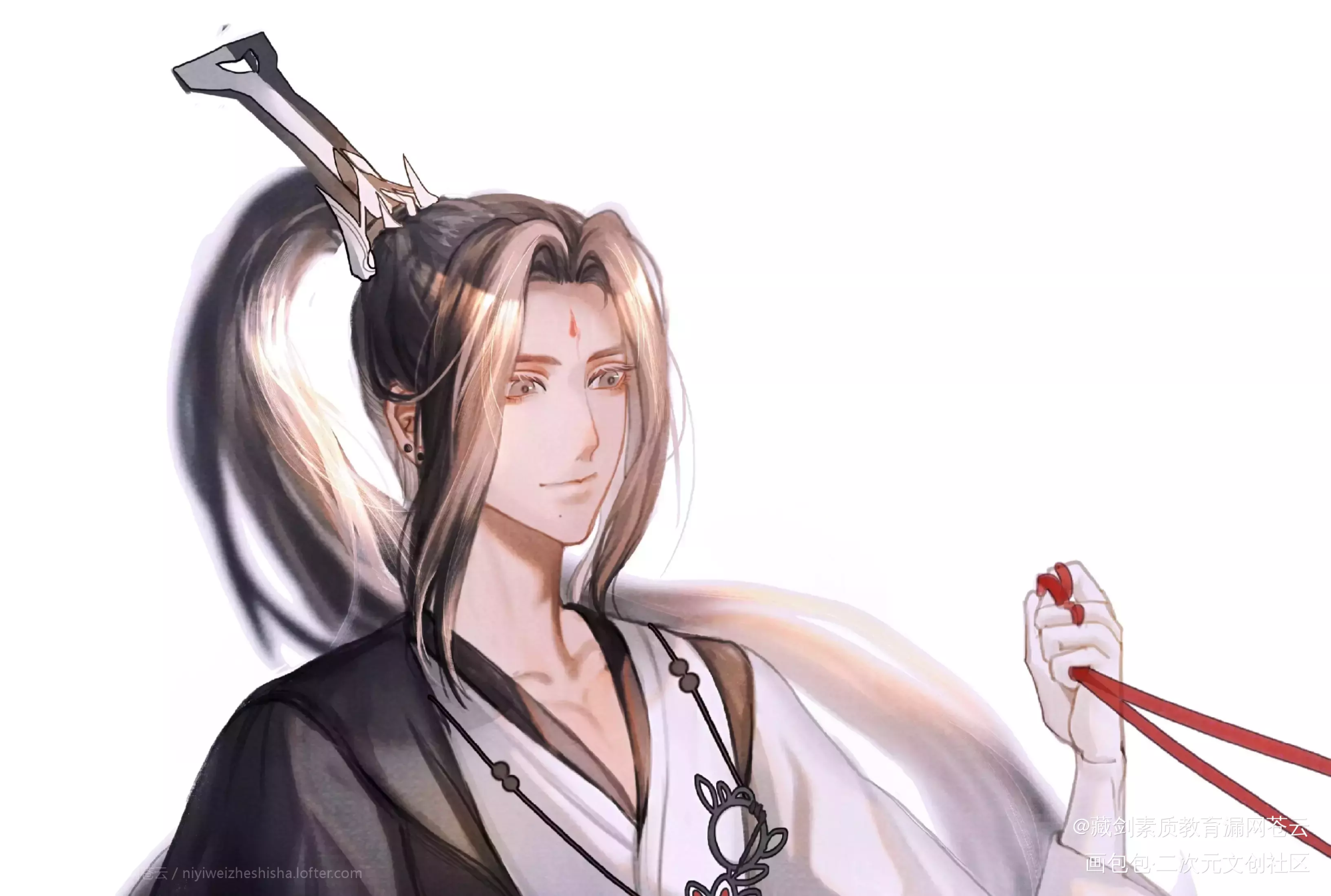 羊苍_剑网3羊苍苍云纯阳头像同人绘画作品