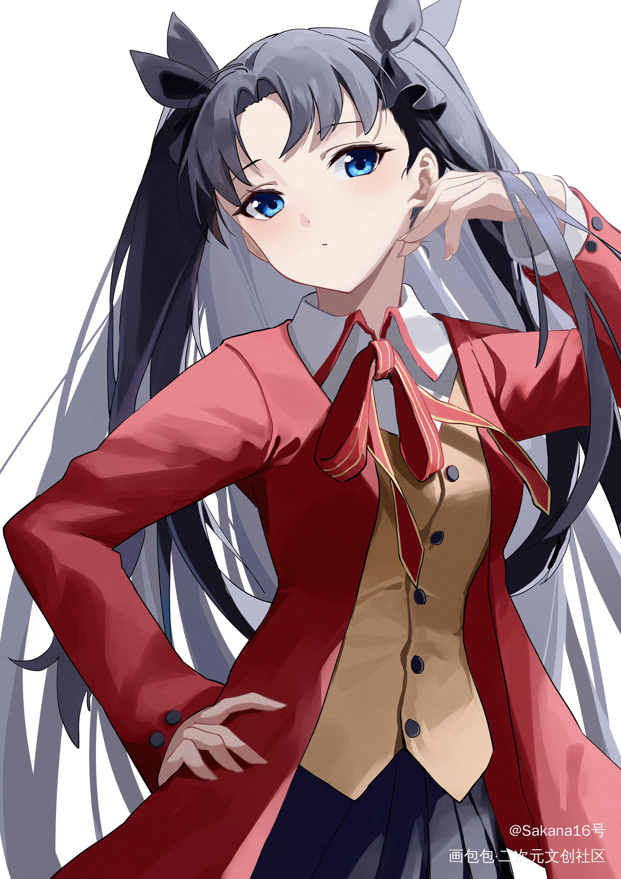最近画的练习_平涂同人fate绘画作品
