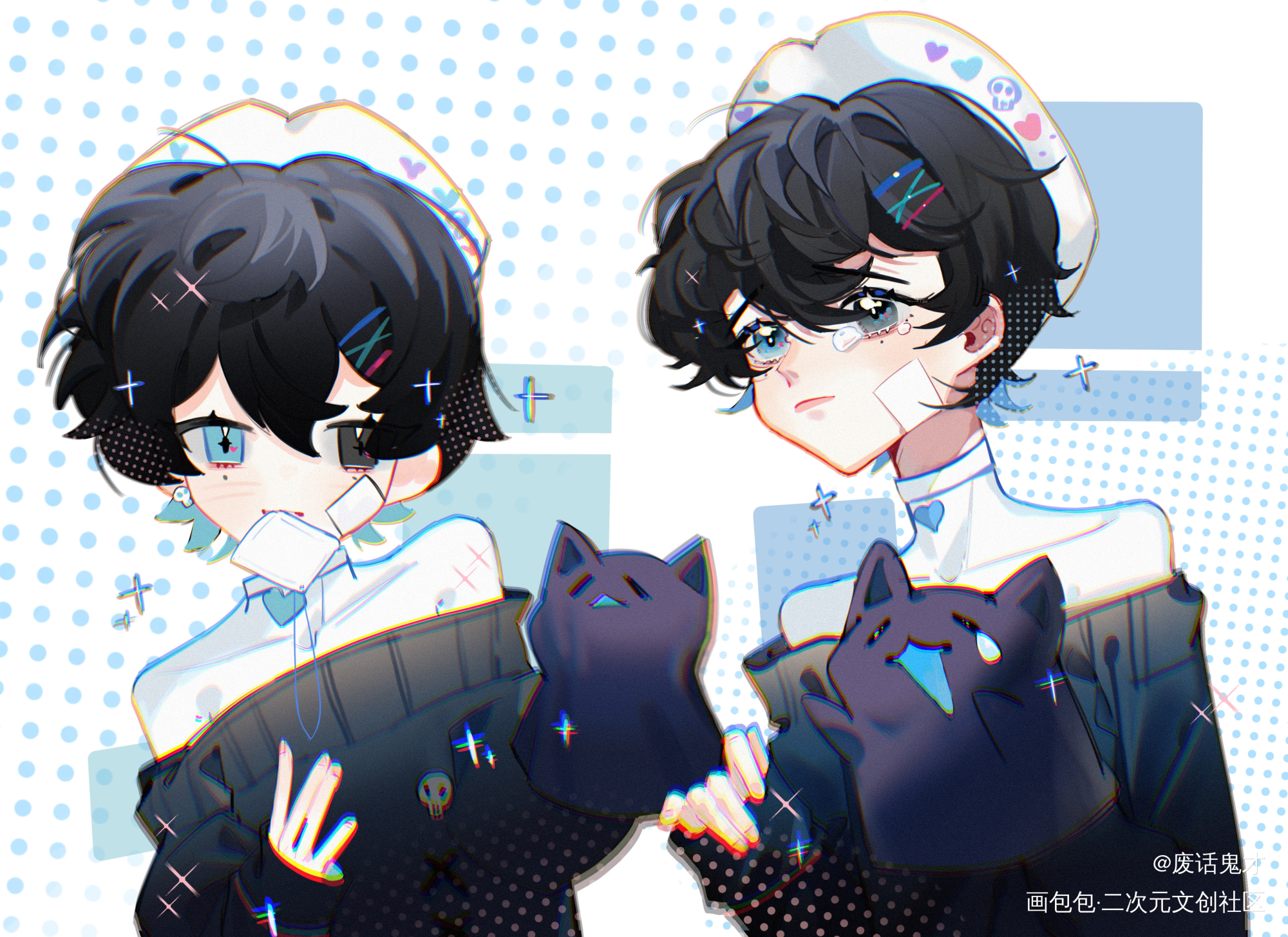 _平涂插画同人二创原创oc绘画作品