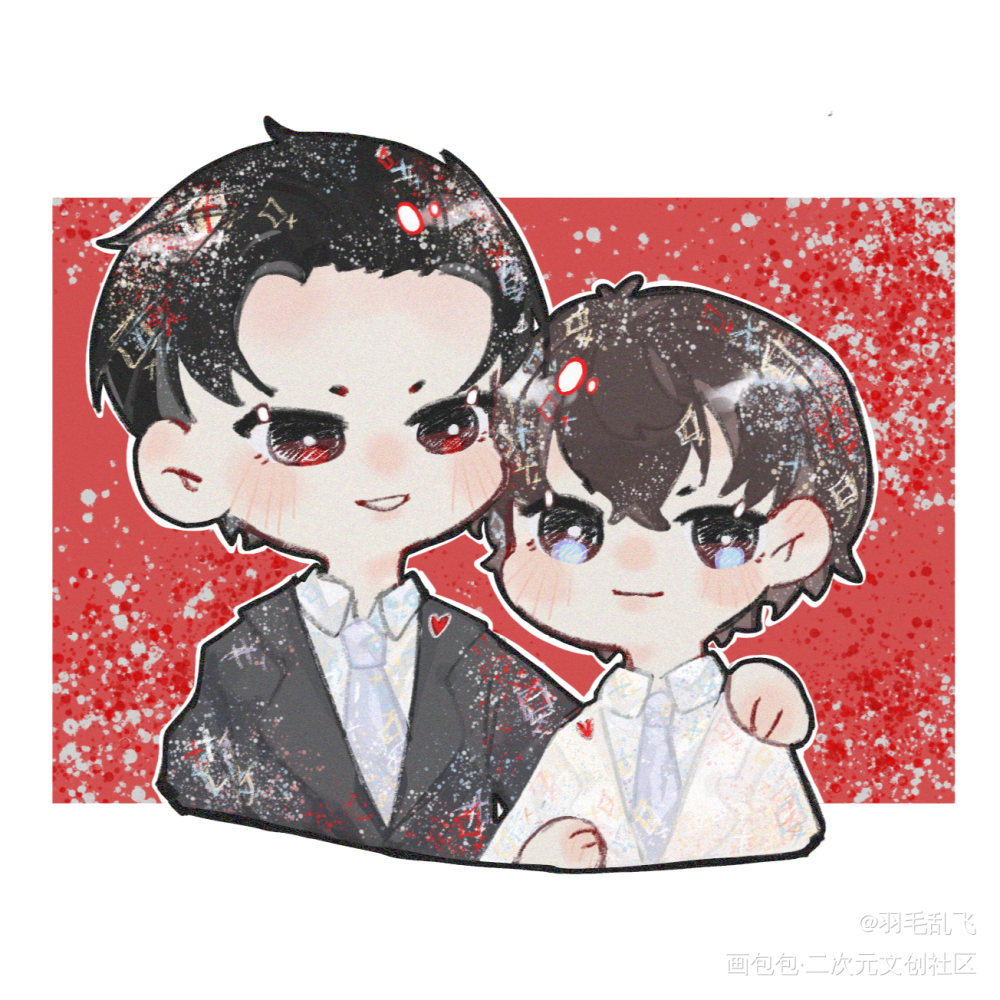 贴贴（是旧图）_188男团绘画作品