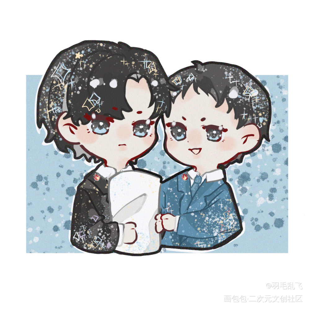 贴贴（是旧图）_188男团绘画作品
