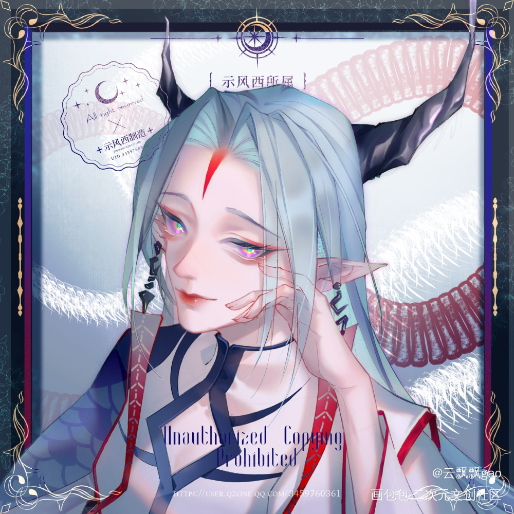 付费委托_平涂我要上首推头像人设同人oc绘画作品