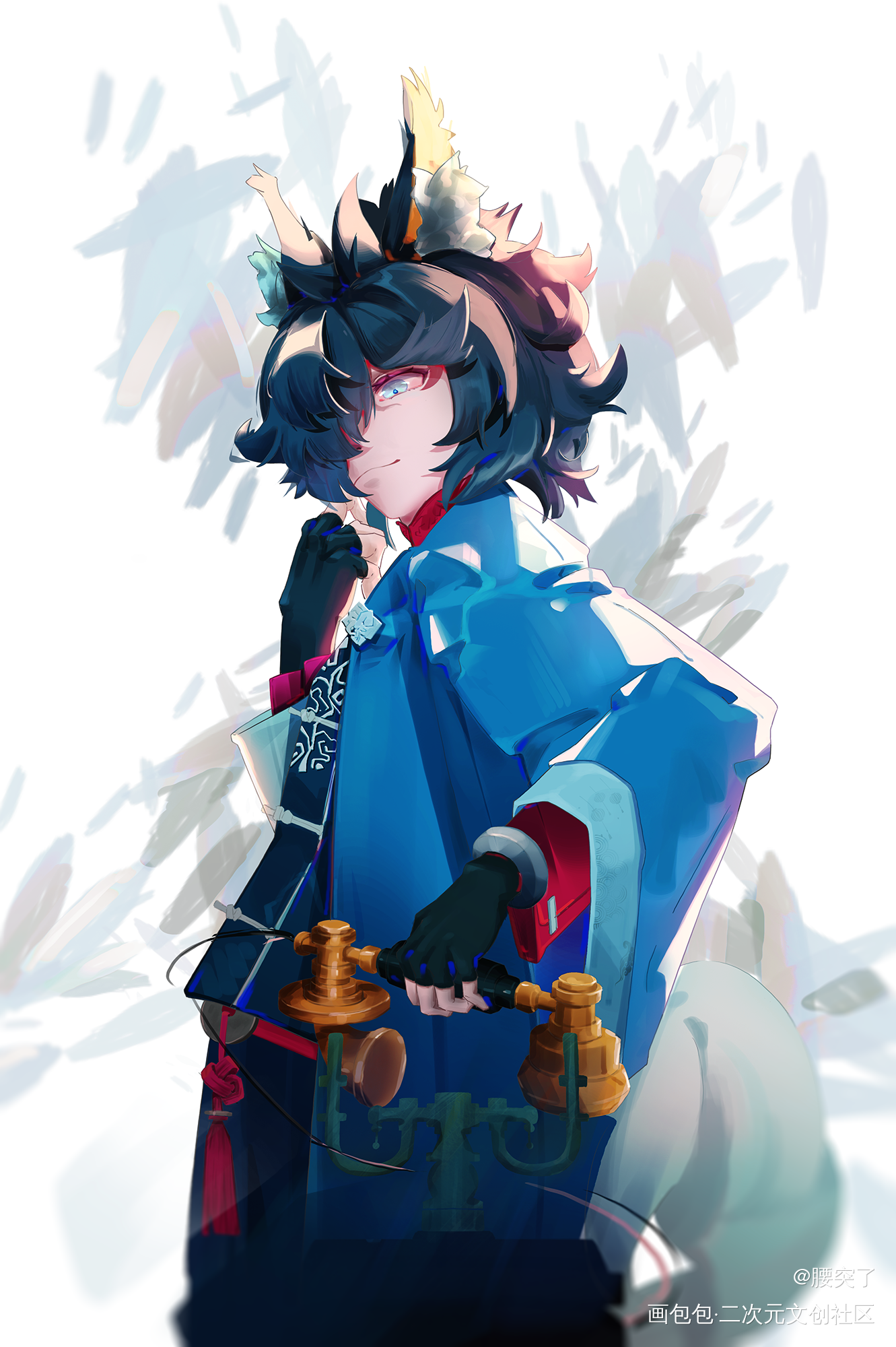 小可爱_明日方舟阿厚涂日系同人绘画作品