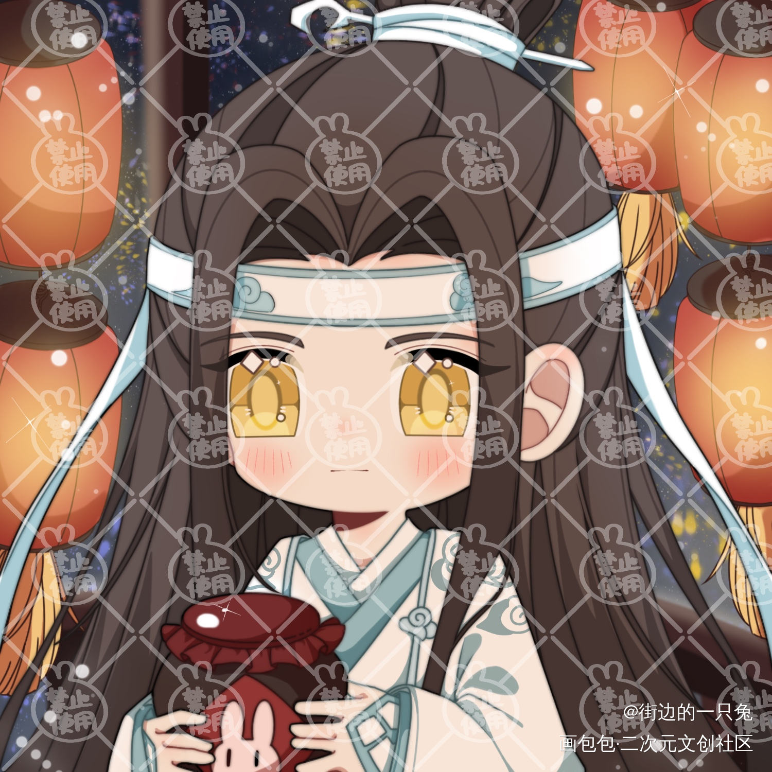 【试试投喂】满二十就开众筹呀_魔道祖师忘羡魏无羡蓝忘机绘画作品