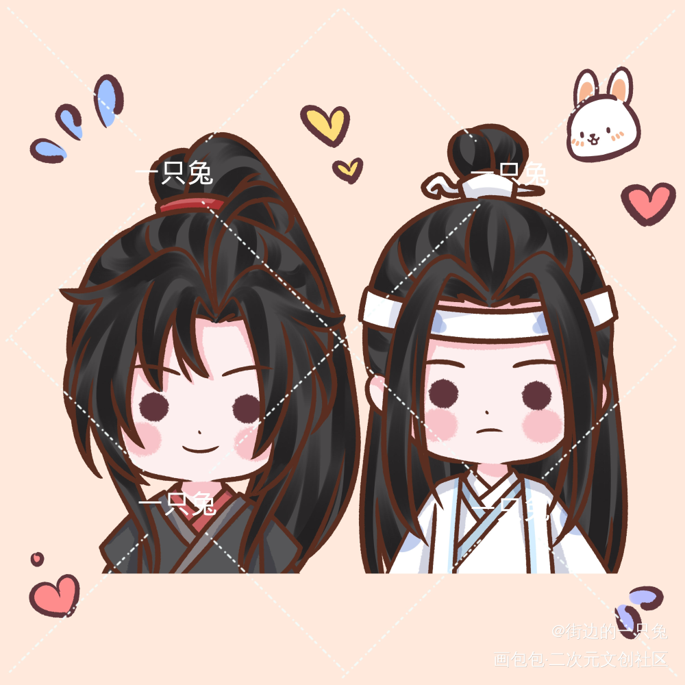 【试试投喂】满二十就开众筹呀_魔道祖师忘羡魏无羡蓝忘机绘画作品