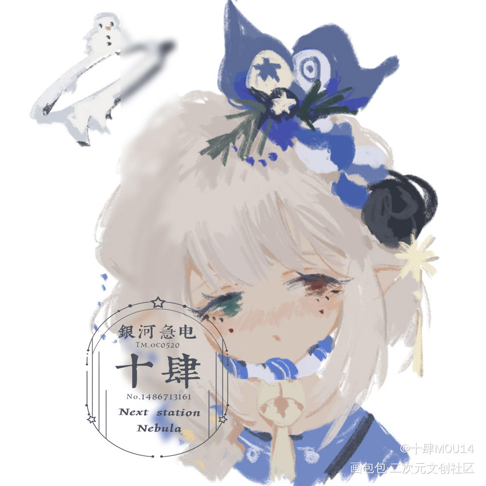 摸鱼头客单六枚入_人设同人绘画作品
