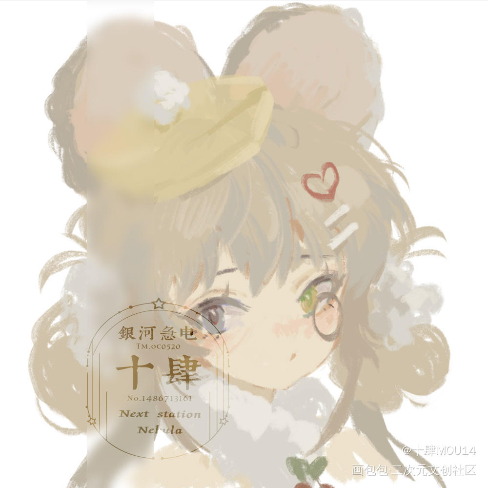 摸鱼头客单六枚入_人设同人绘画作品