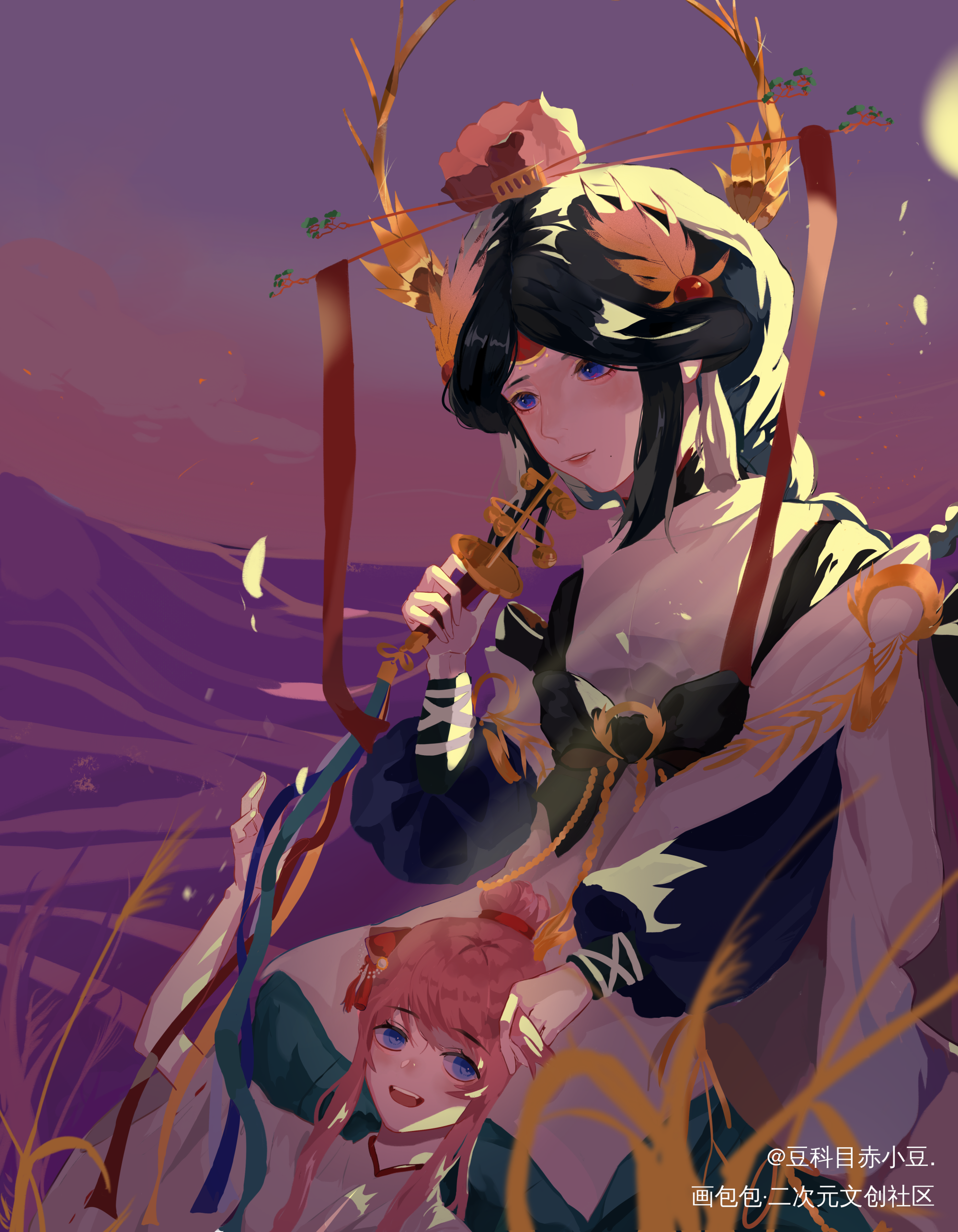 御馔津×金主oc_决战平安京御馔津我要上首推插画同人梦女稿ococ绘画作品
