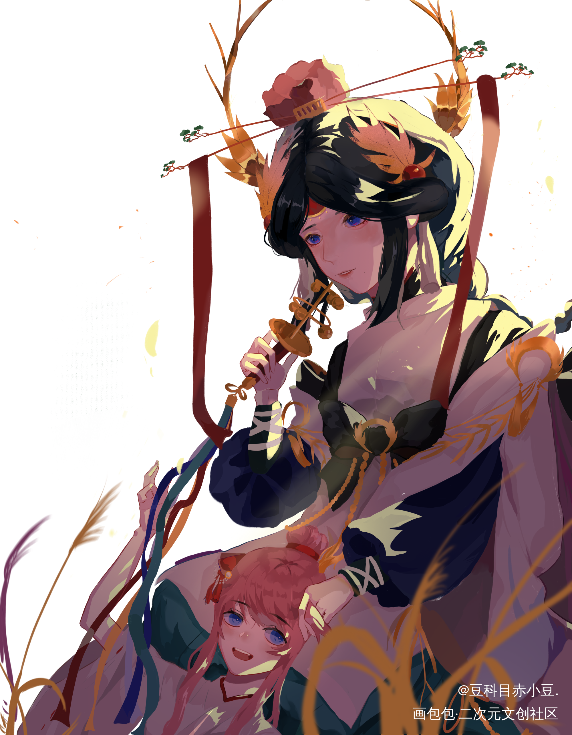 御馔津×金主oc_决战平安京御馔津我要上首推插画同人梦女稿ococ绘画作品