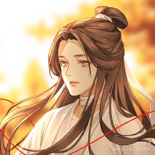 【天官赐福】花谢头像_天官赐福古风同人绘画作品