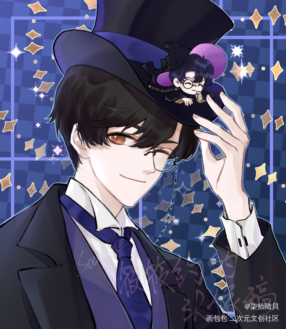 _诡秘之主克莱恩头像绘画作品