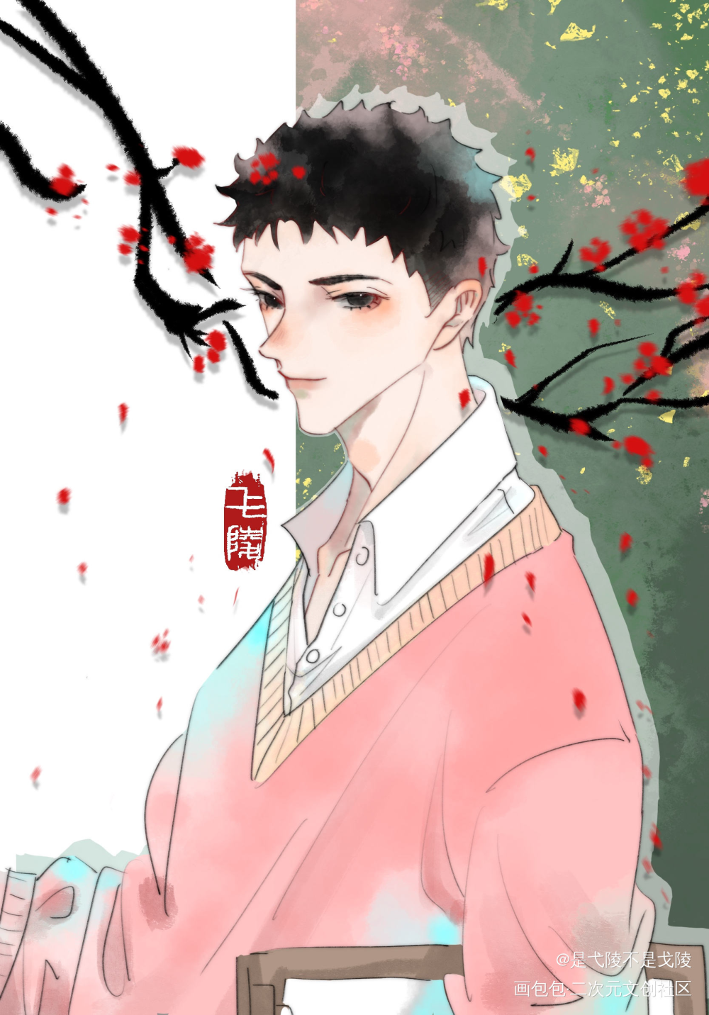 0305吴邪生日快乐！！！_盗墓笔记吴邪绘画作品