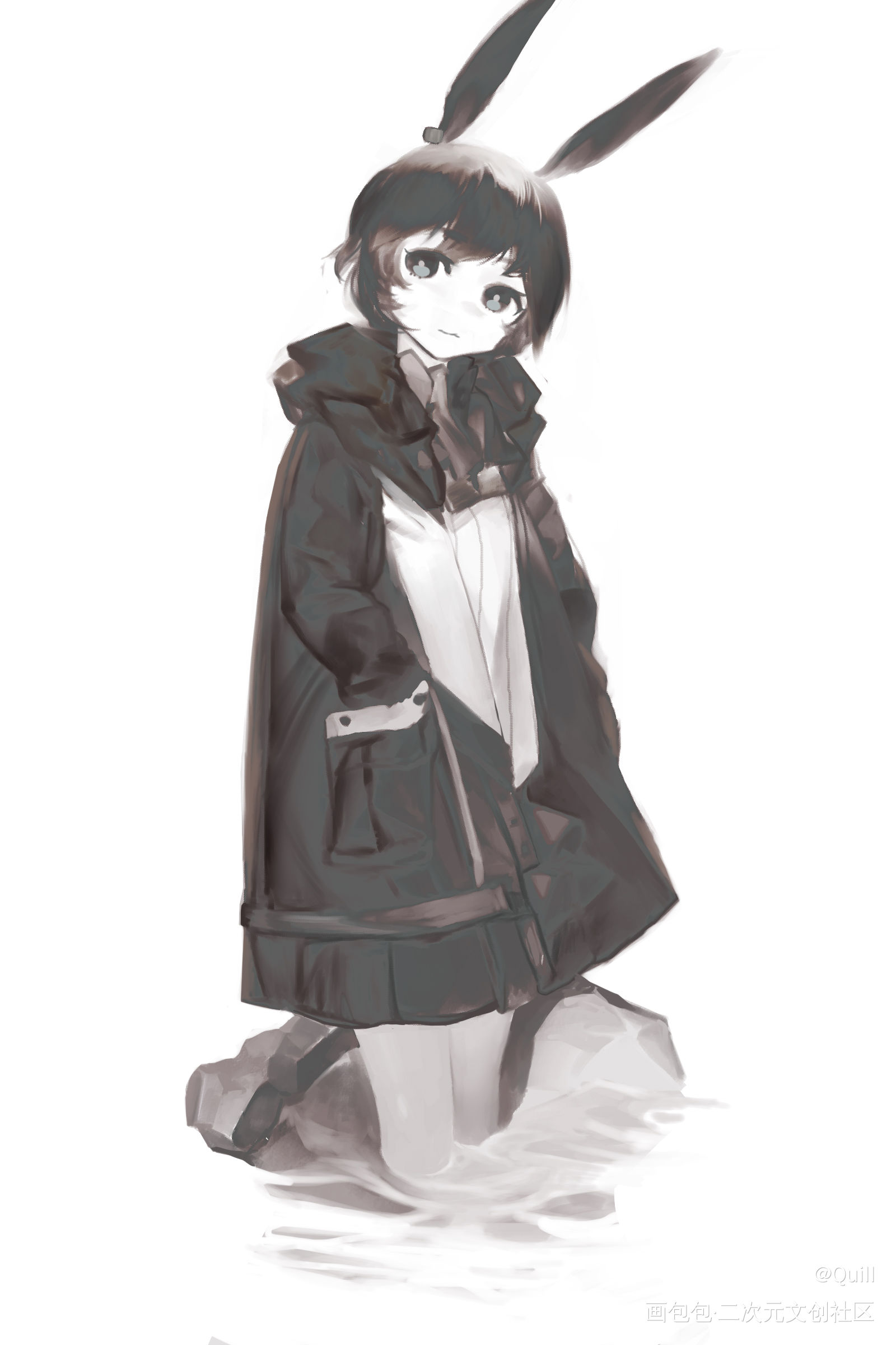 重拾厚涂_明日方舟阿米娅厚涂我要上首推绘画作品