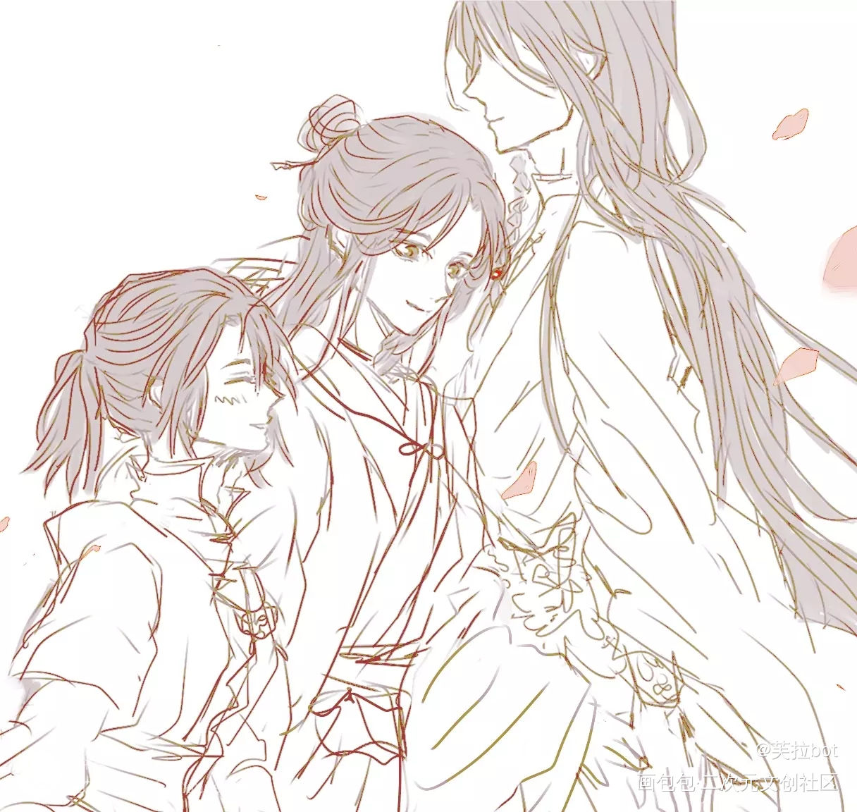 随笔_天官赐福花怜谢怜花城绘画作品