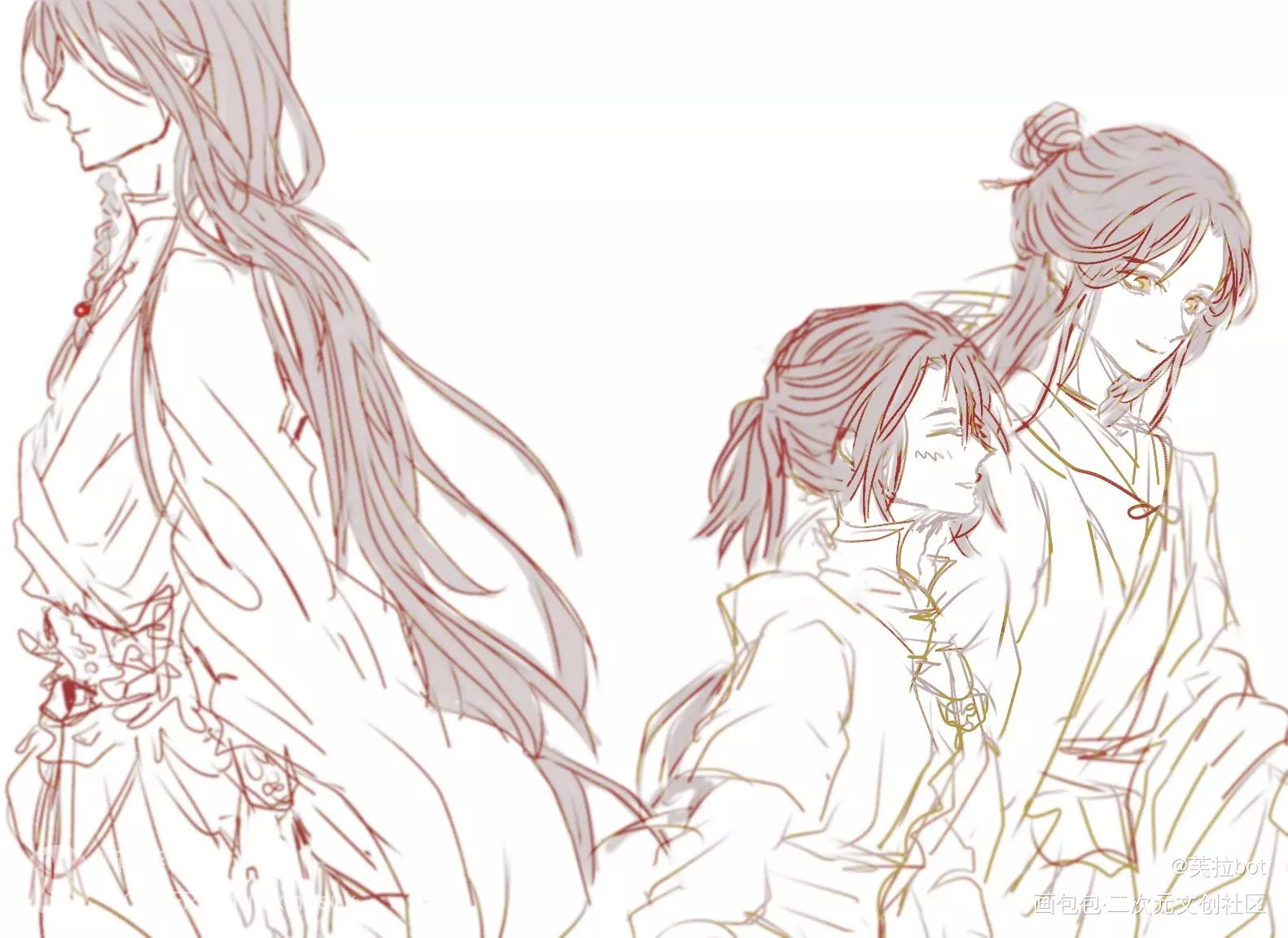 随笔_天官赐福花怜谢怜花城绘画作品
