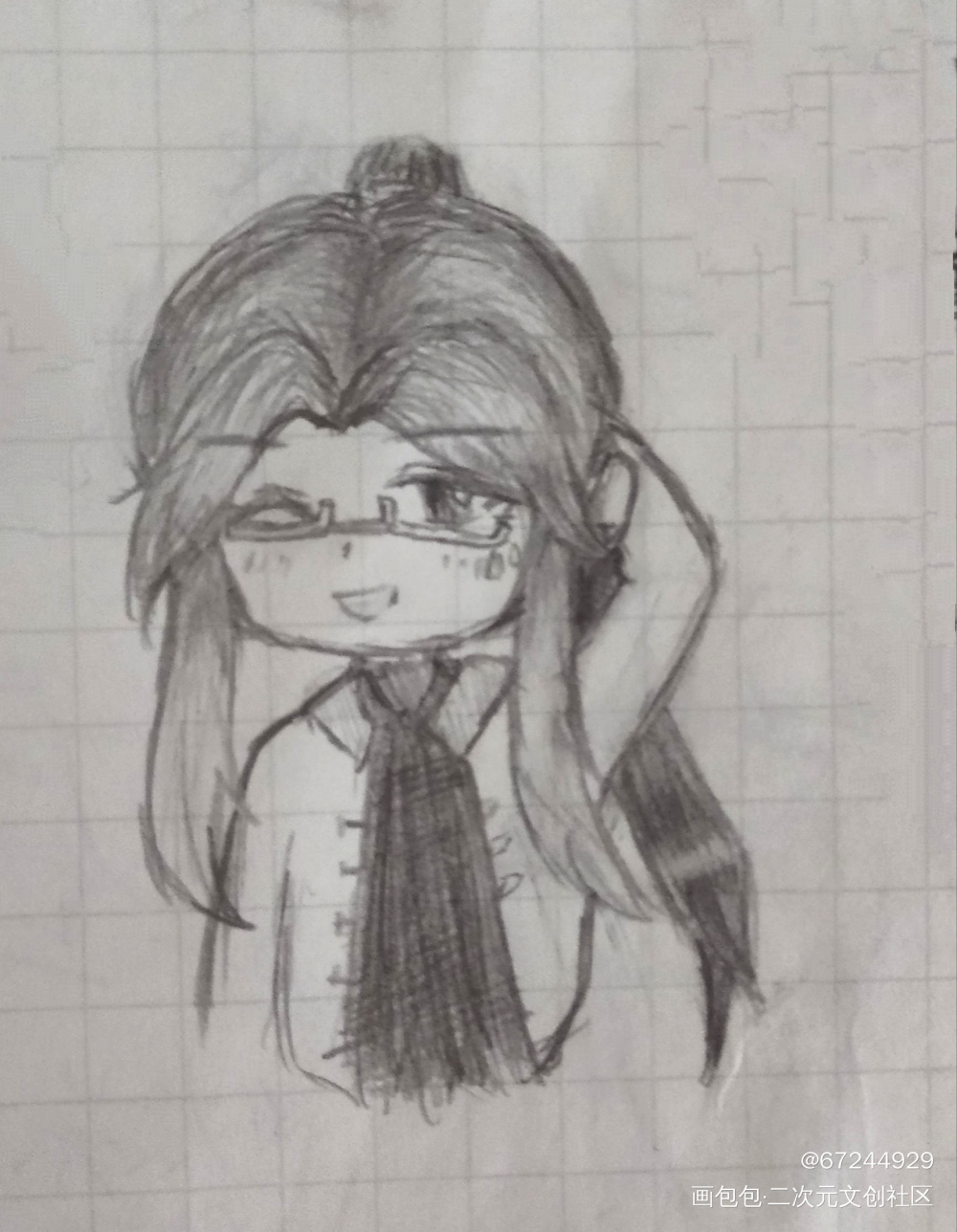 画了怜老师和花同学(´▽｀)_天官赐福花怜绘画作品