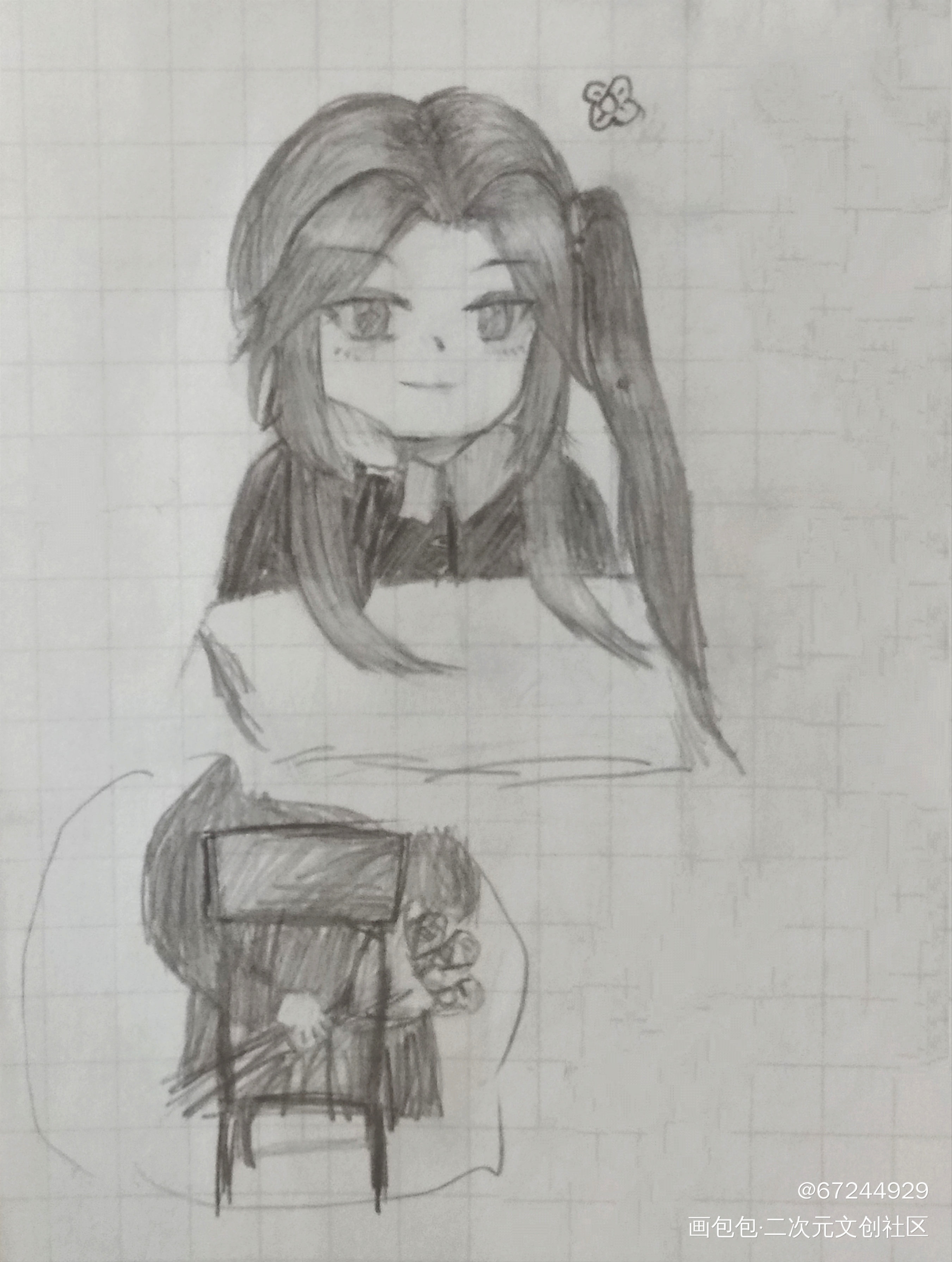画了怜老师和花同学(´▽｀)_天官赐福花怜绘画作品