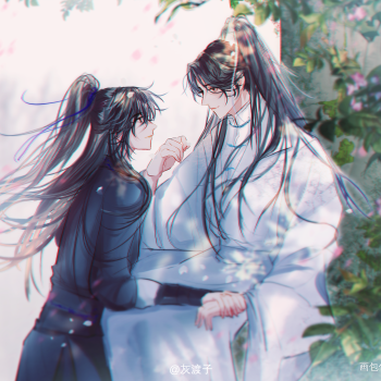 二哈和他的白猫师尊燃晚墨燃楚晚宁插画同人绘画作品