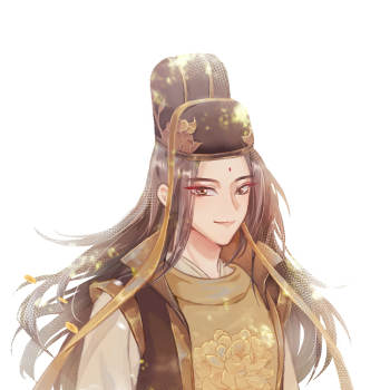摸瑶_魔道祖师金光瑶厚涂插画同人绘画作品