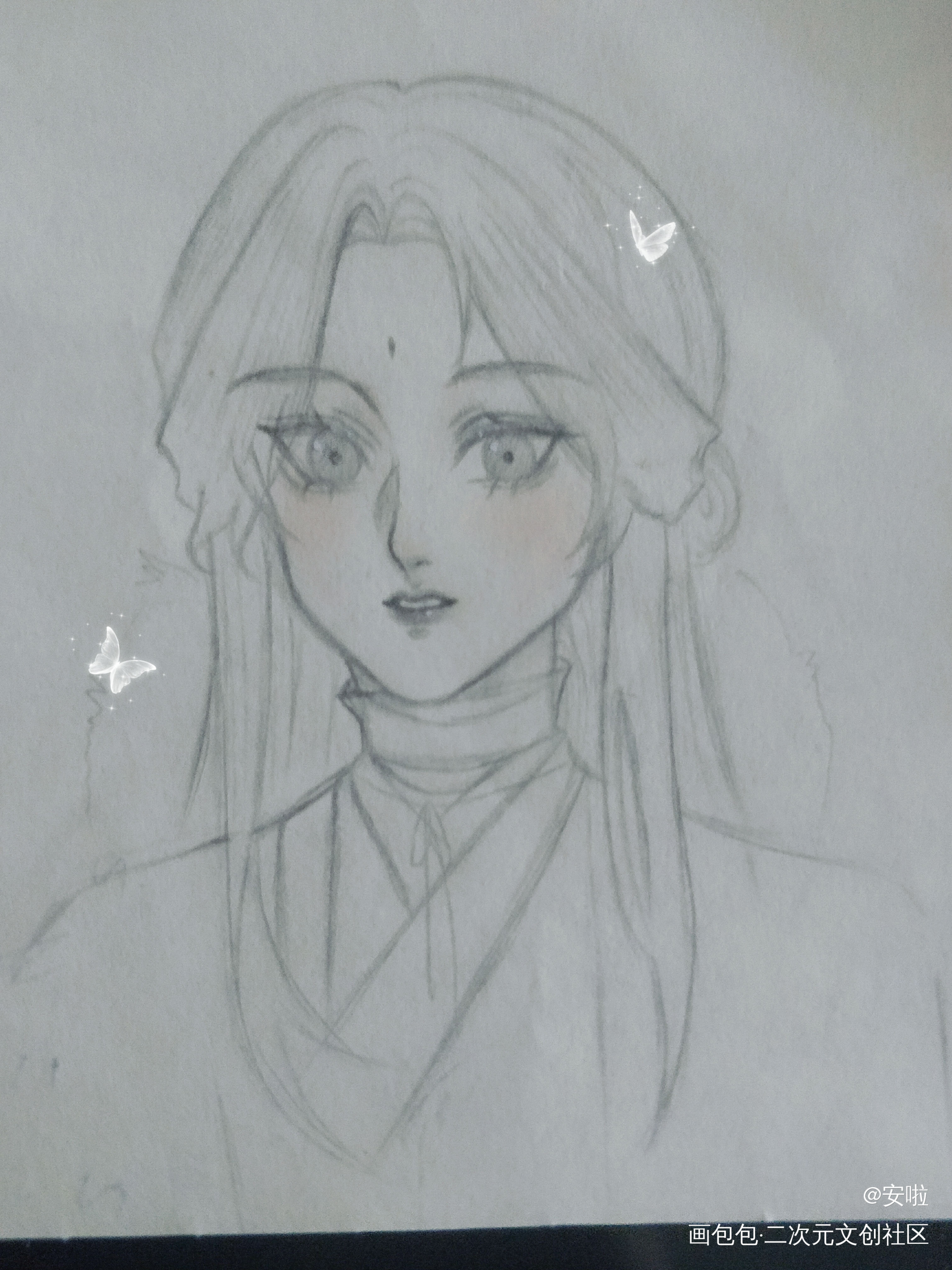 天官赐福_天官赐福花怜谢怜手绘绘画作品